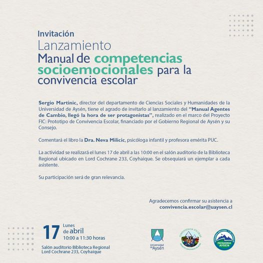 Lanzamiento del Manual de competencias socioemocionales para la convivencia escolar