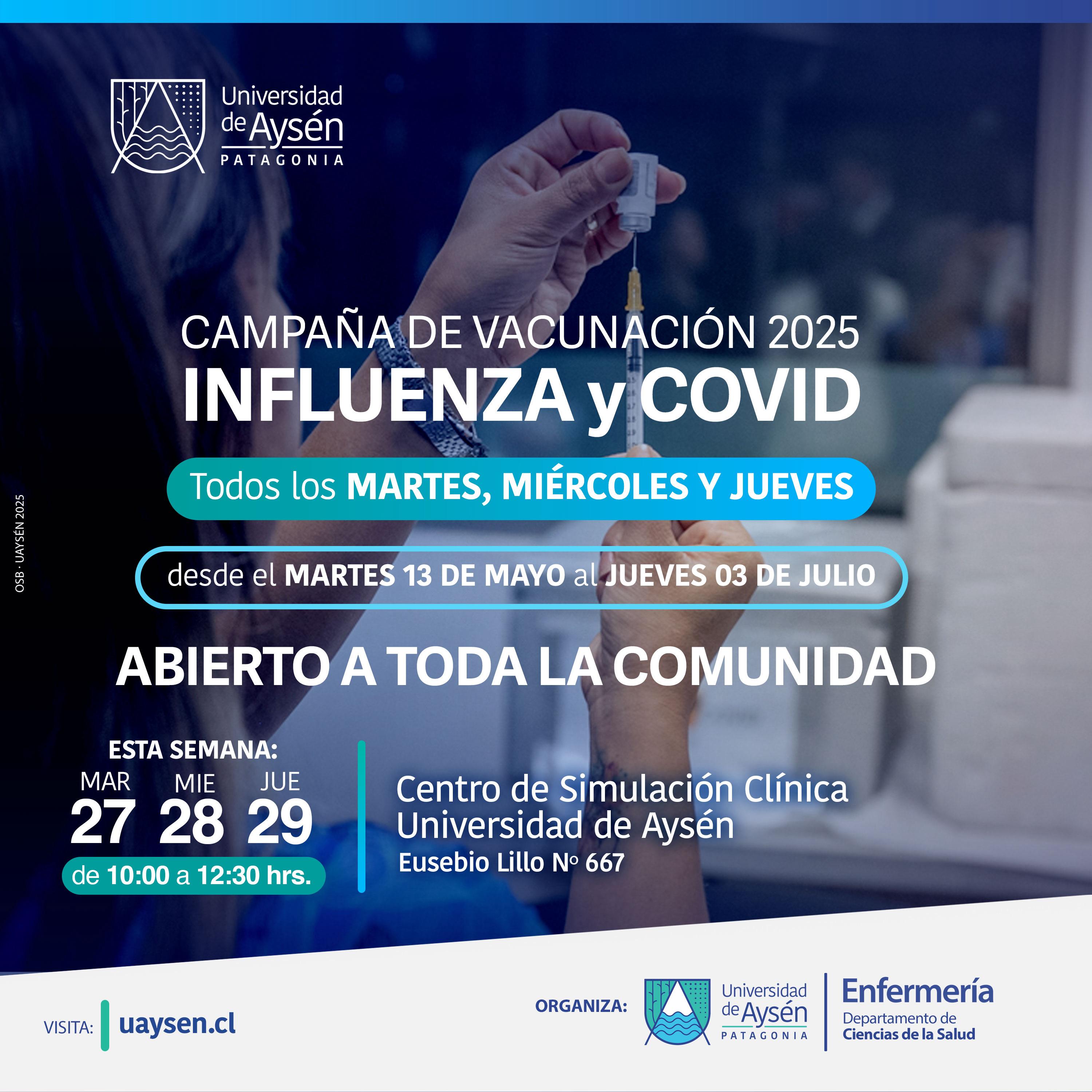 CAMPAÑA DE VACUNACIÓN INFLUENZA y COVID