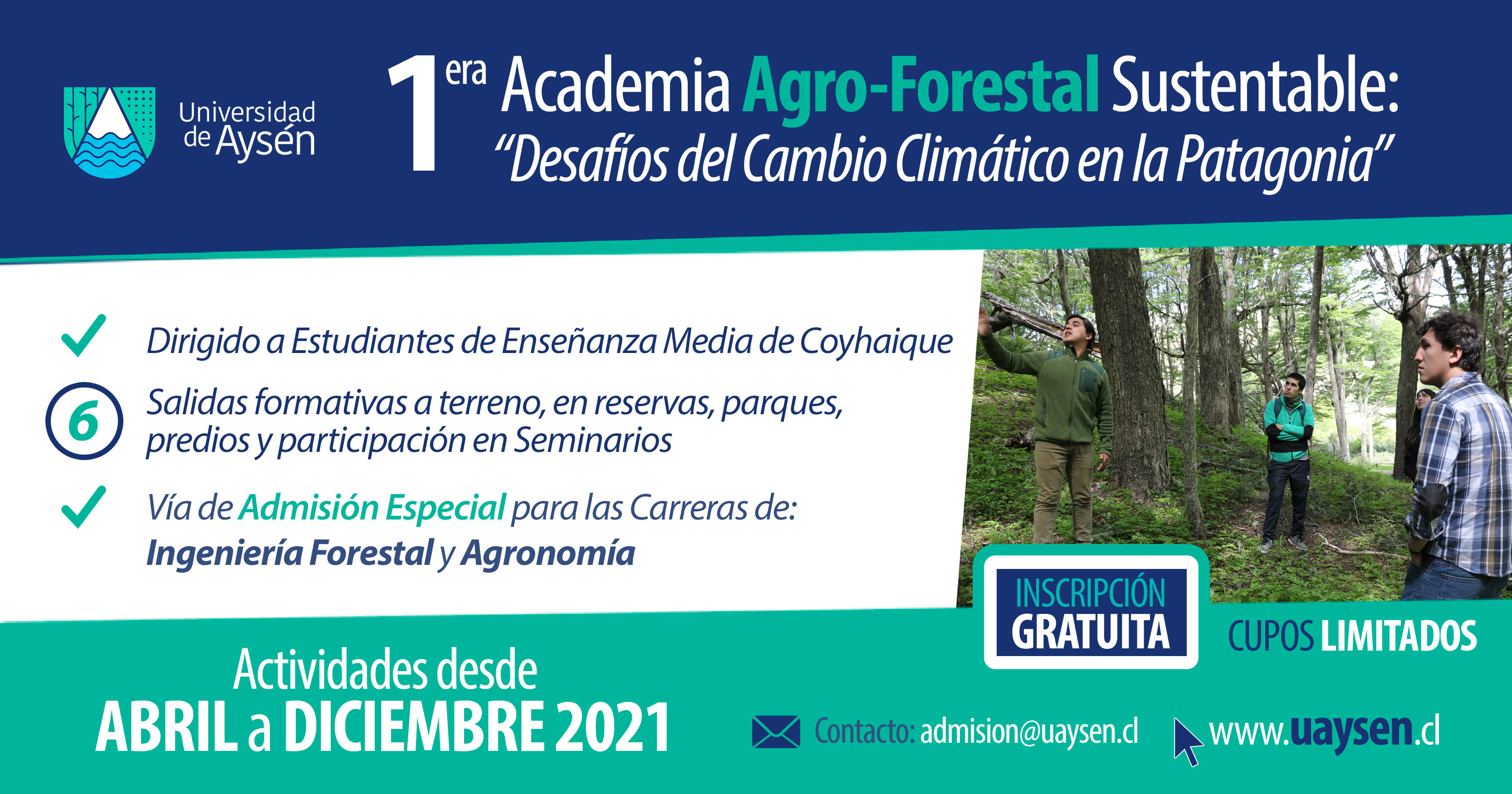 1era Academia Agro - Forestal  Sustentable: Desafíos del Cambio Climático en la Patagonia