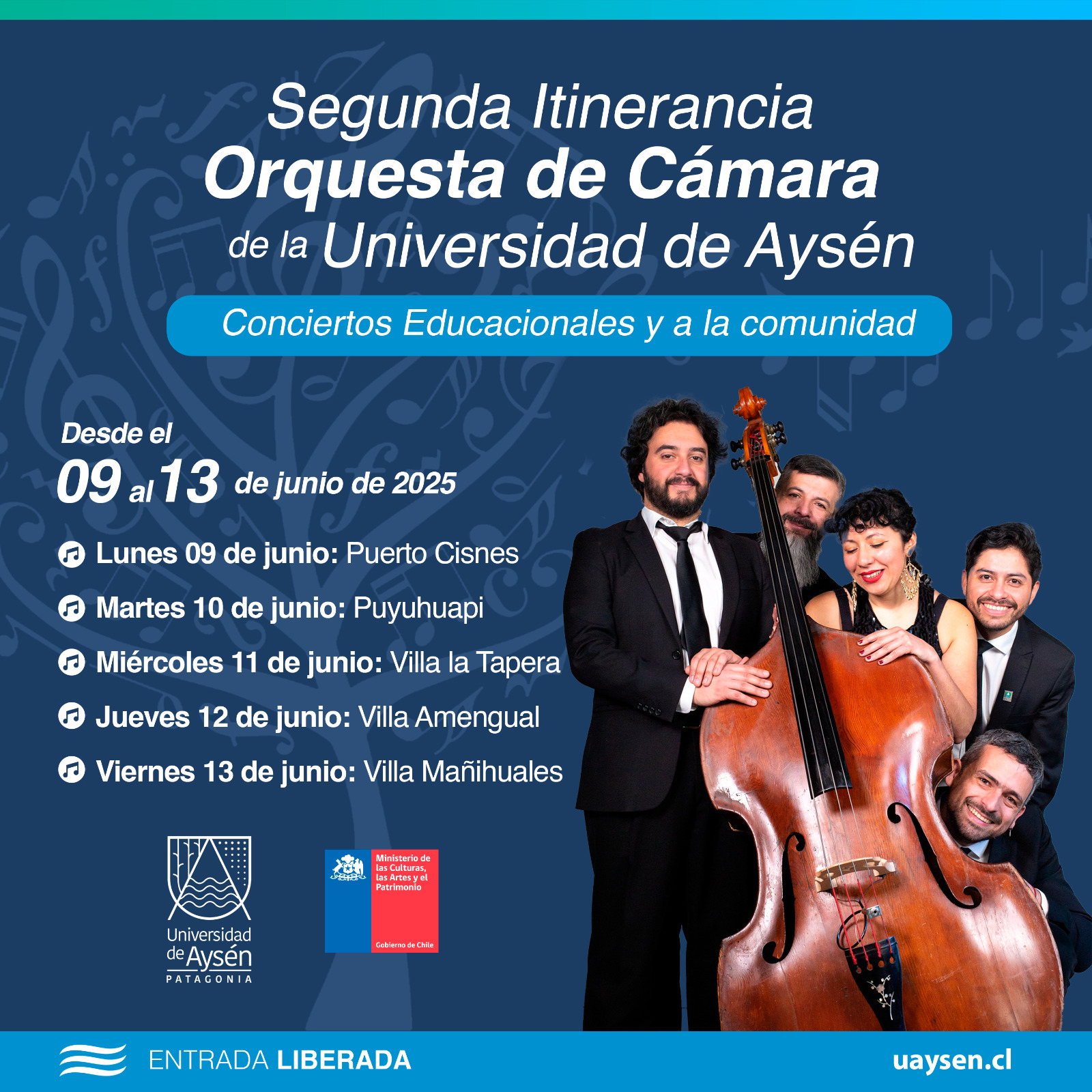 Segunda Itinerancia Orquesta de Cámara de la Universidad de Aysén