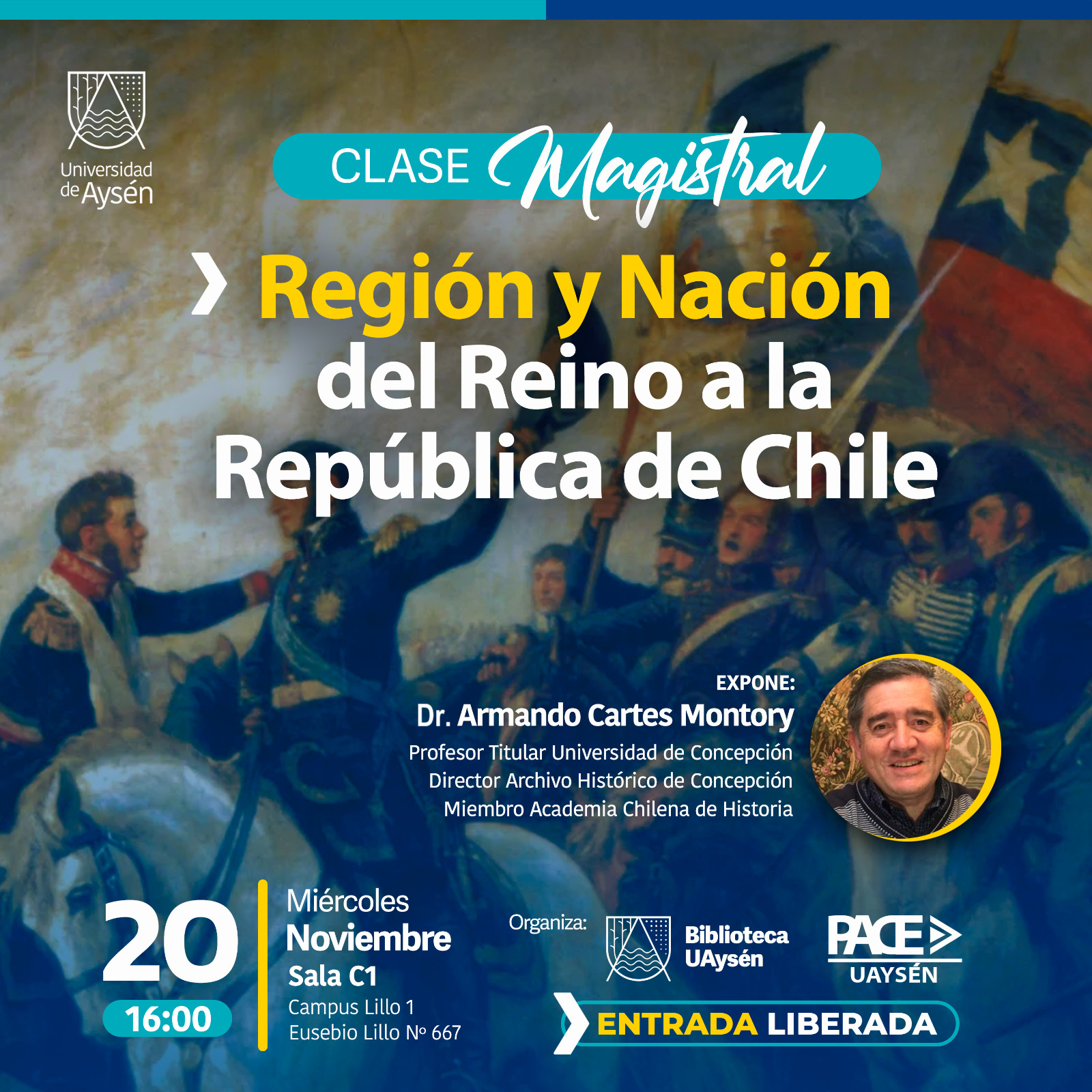 Clase Magistral "Región y Nación: De Reino a República de Chile",