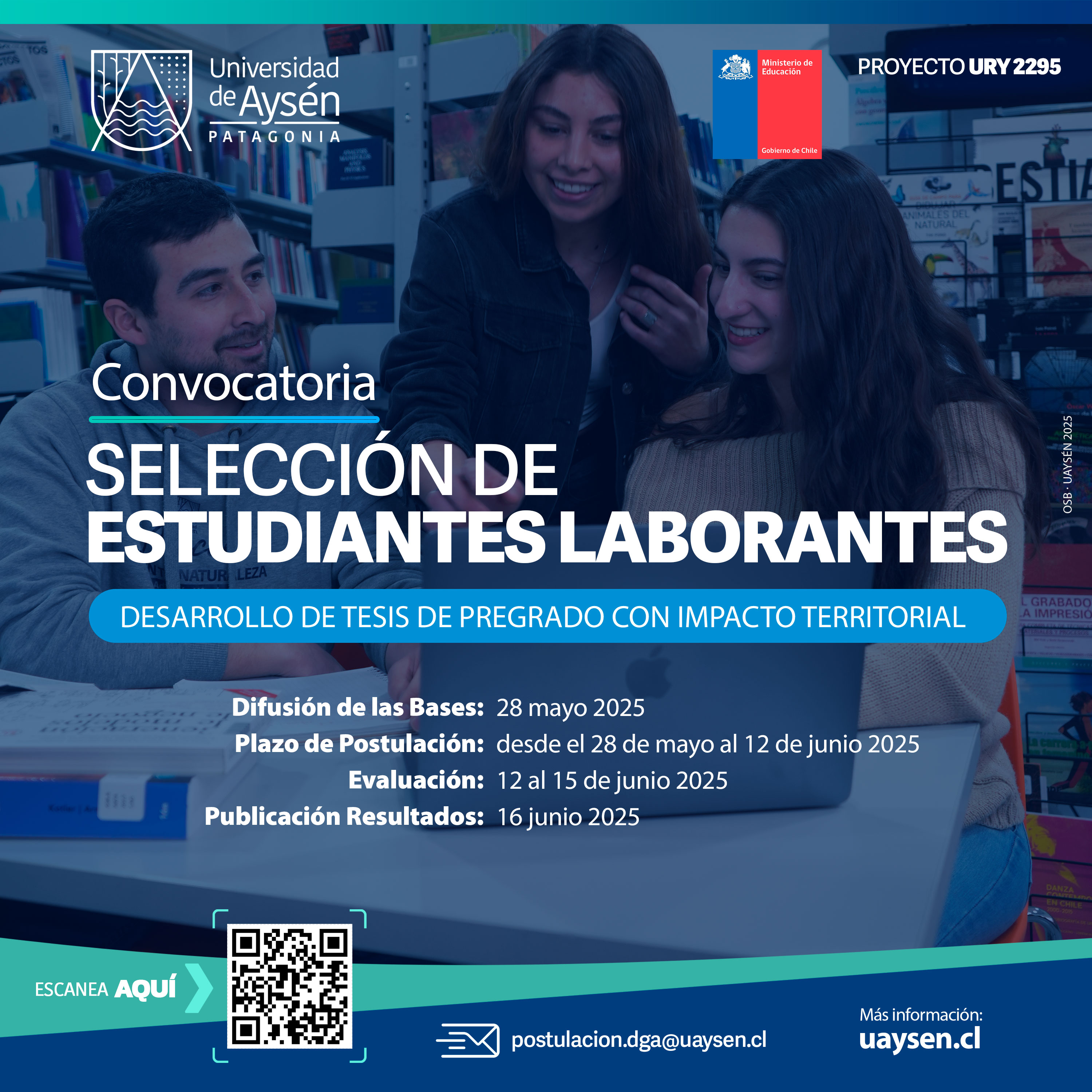 Convocatoria SELECCIÓN DE ESTUDIANTES LABORANTES