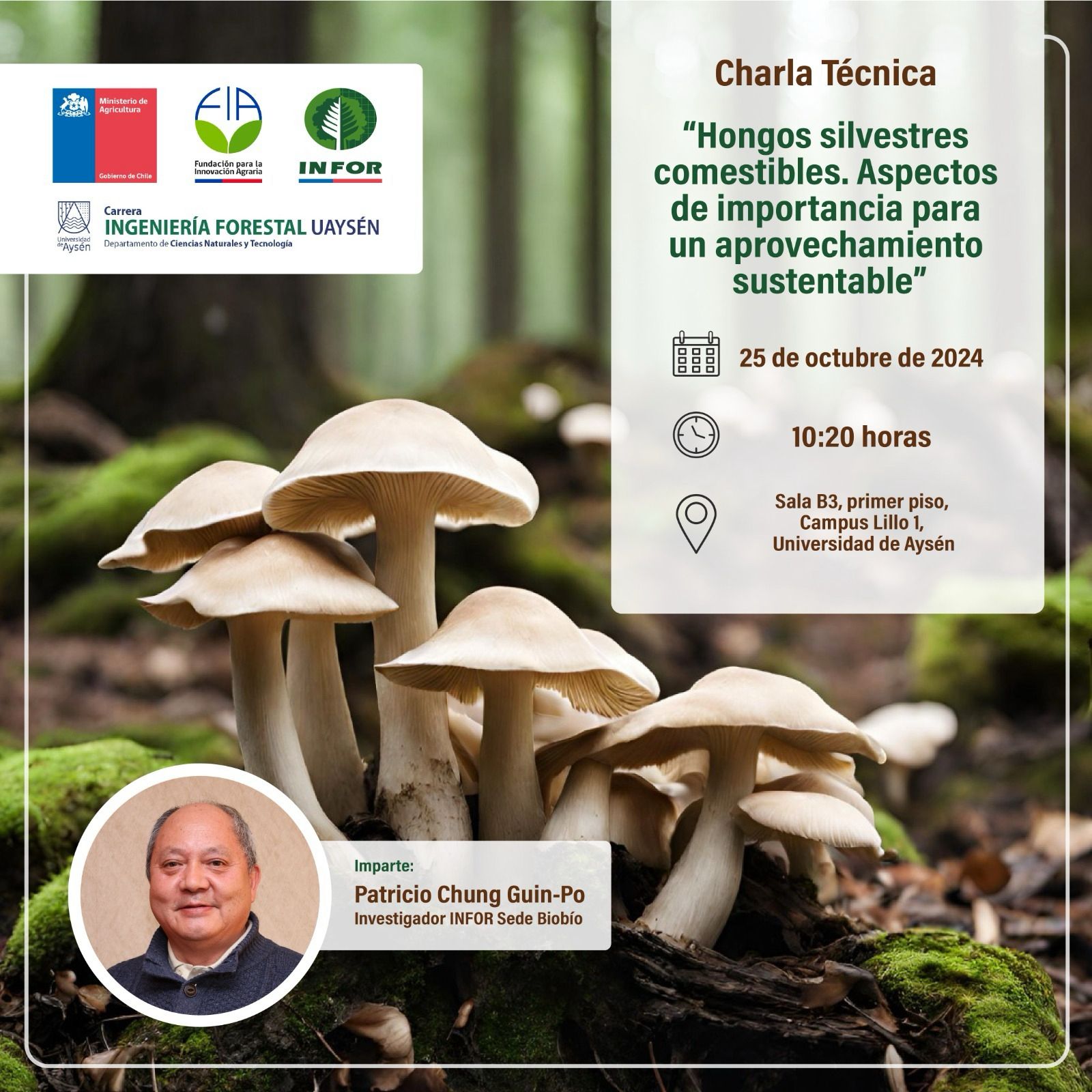 Charla Técnica «Hongos silvestres comestibles»