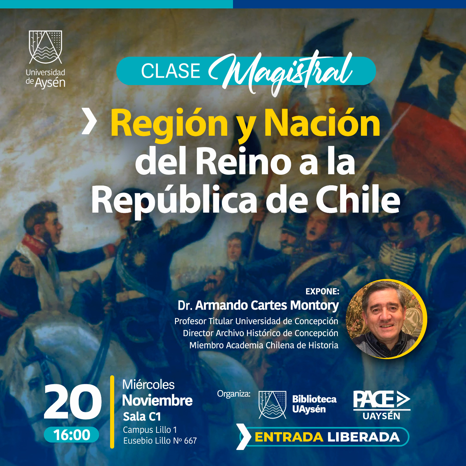 Clase Magistral «Región y Nación: De Reino a República de Chile»,