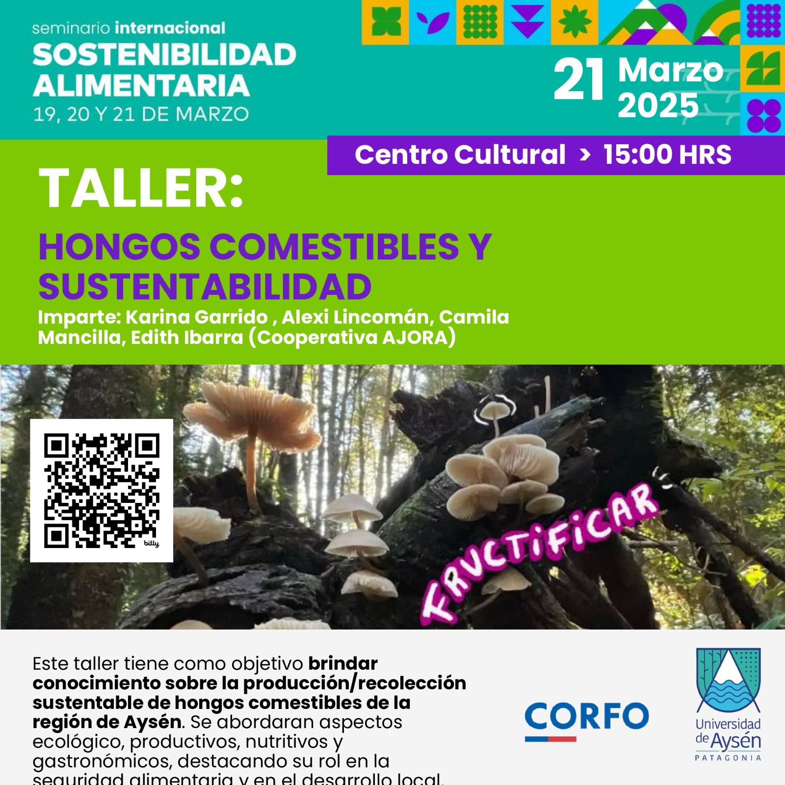 TALLER: HONGOS COMESTIBLES Y SUSTENTABILIDAD