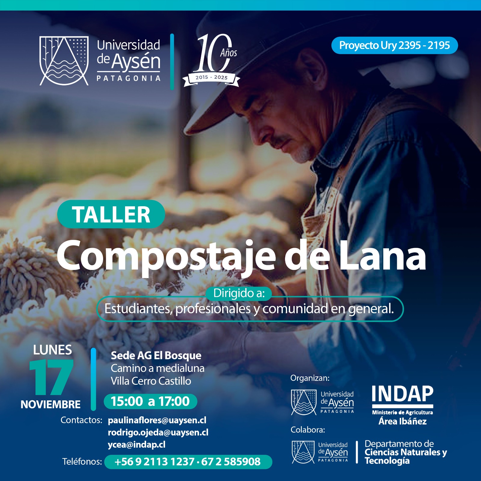 Taller: Compostaje de Lana – Villa Cerro Castillo