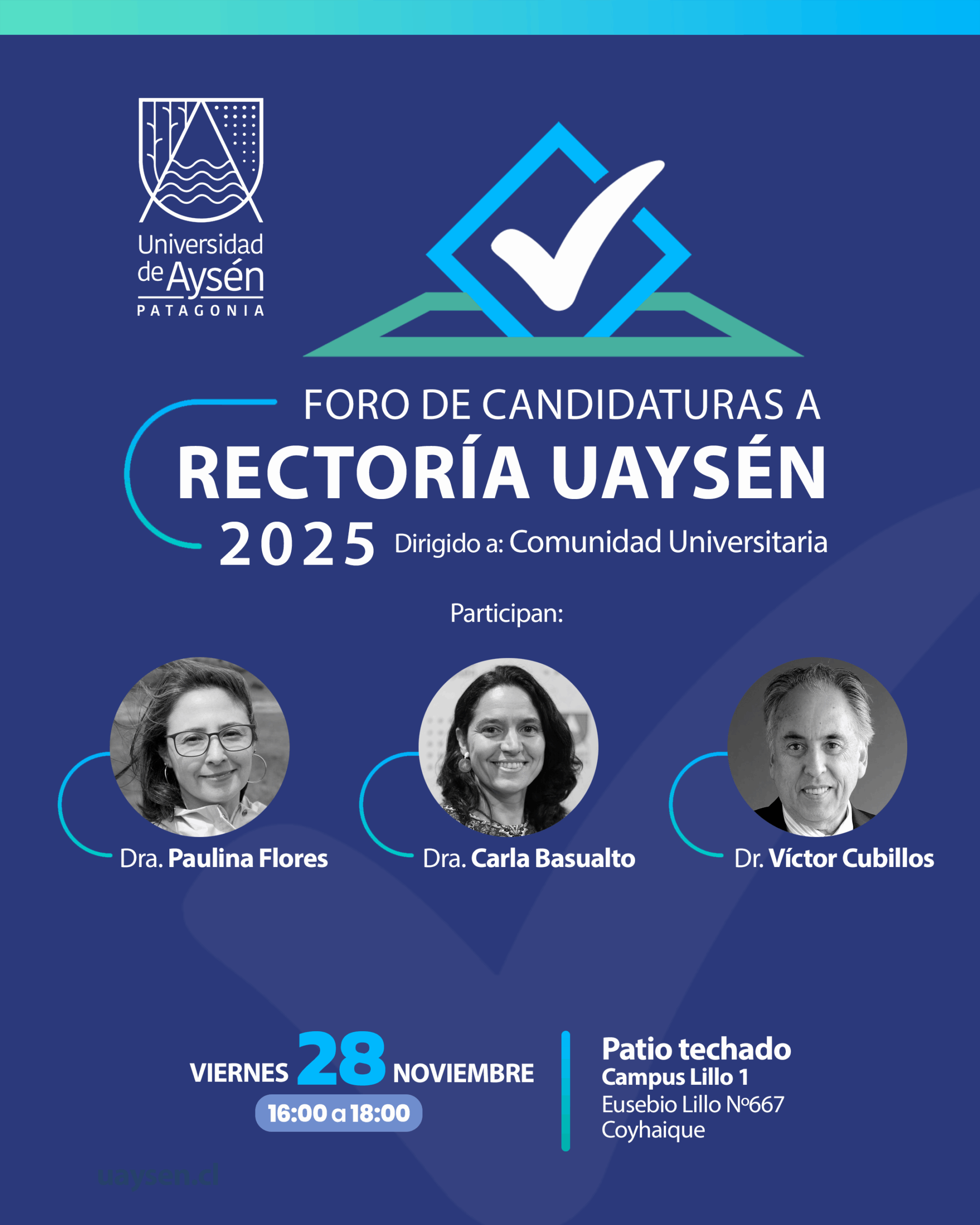 Foro de candidaturas a Rectoría UAysén 2025