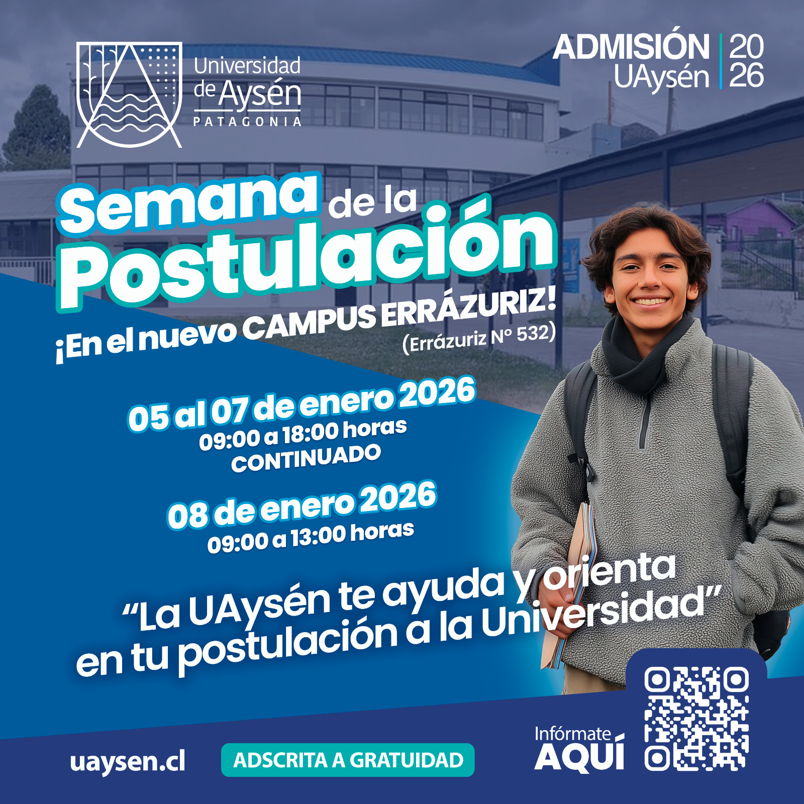 Semana de la Postulación en el Campus Errázuriz
