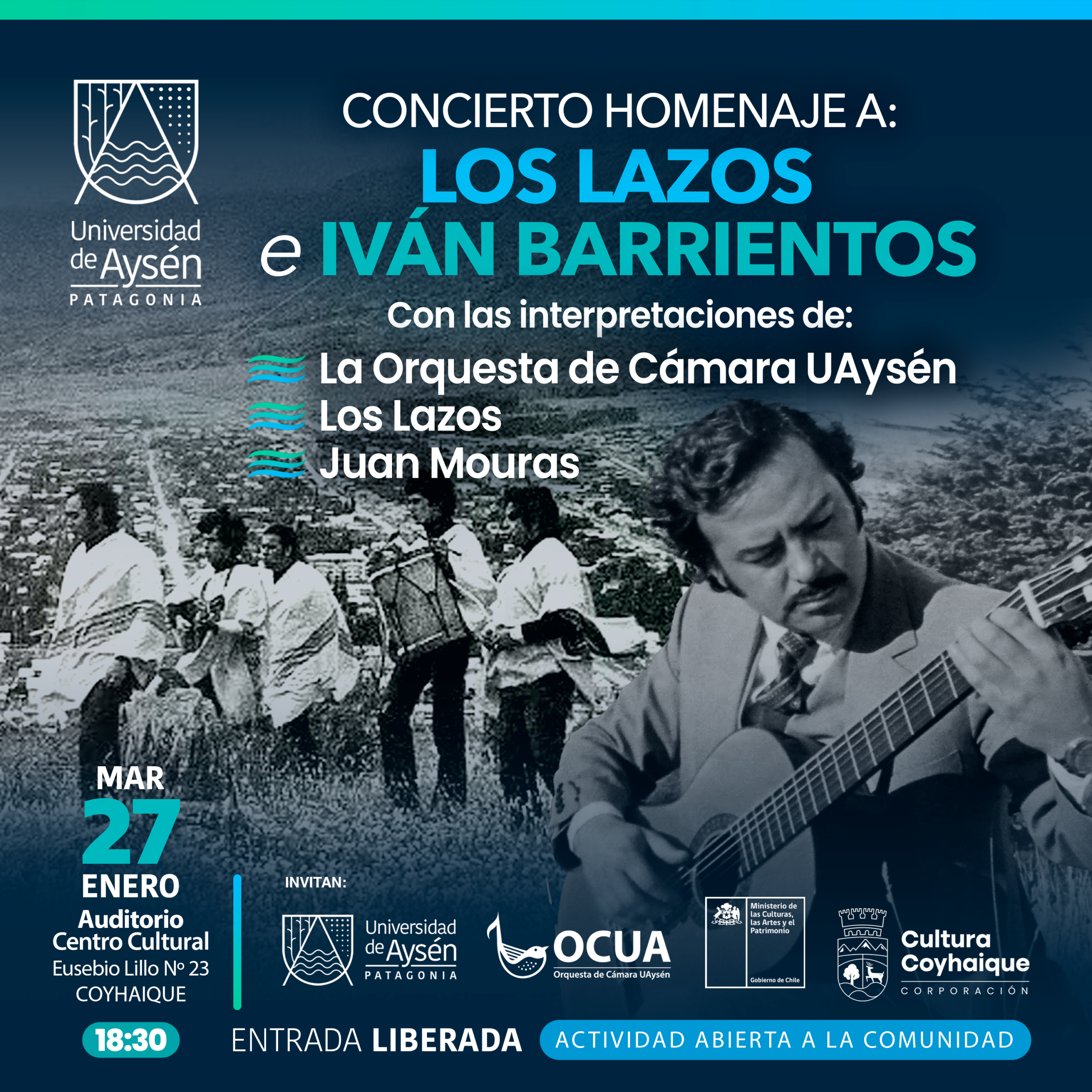 Concierto Homenaje a Los Lazos e Iván Barrientos