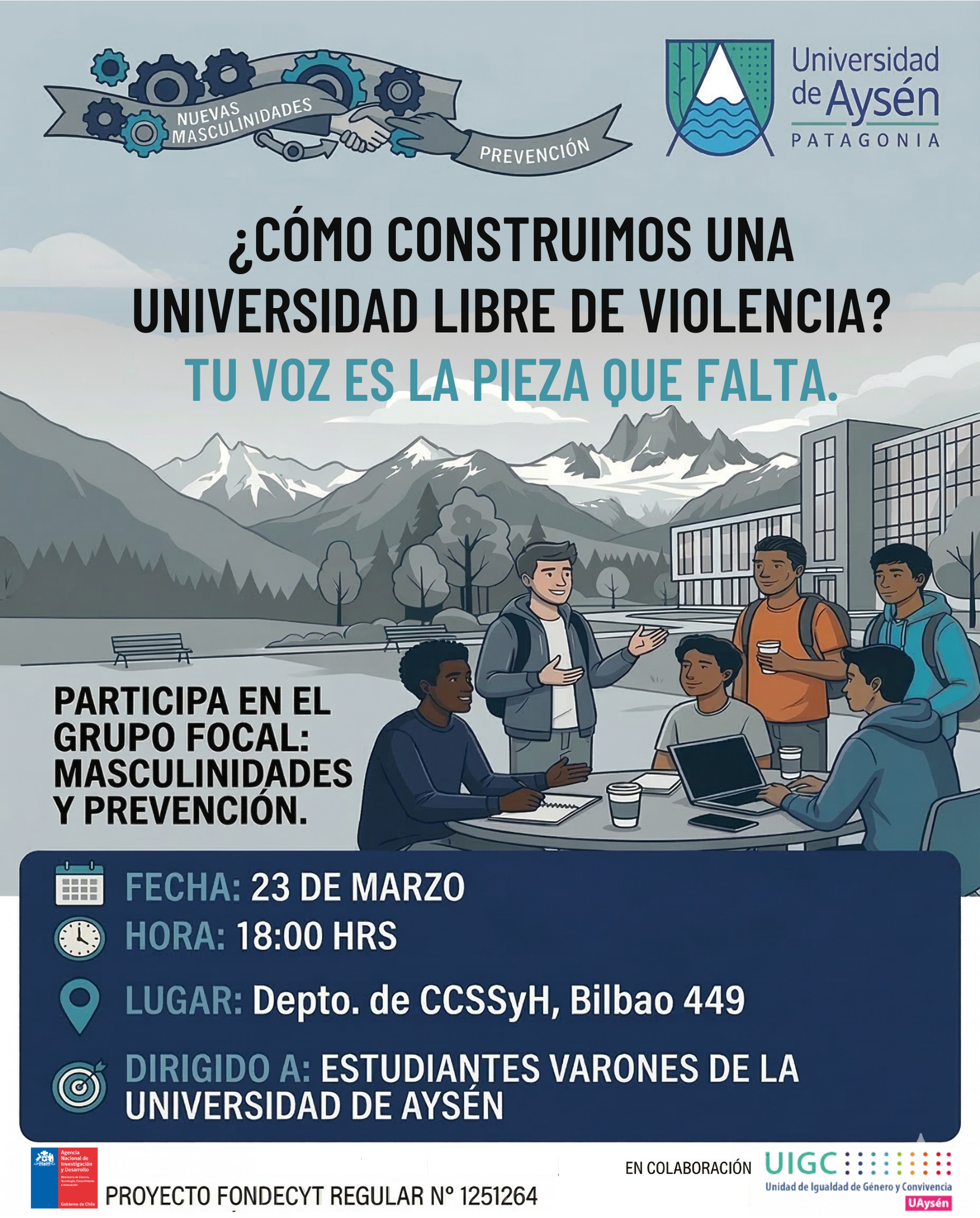 Grupo focal Masculinidades y Prevención