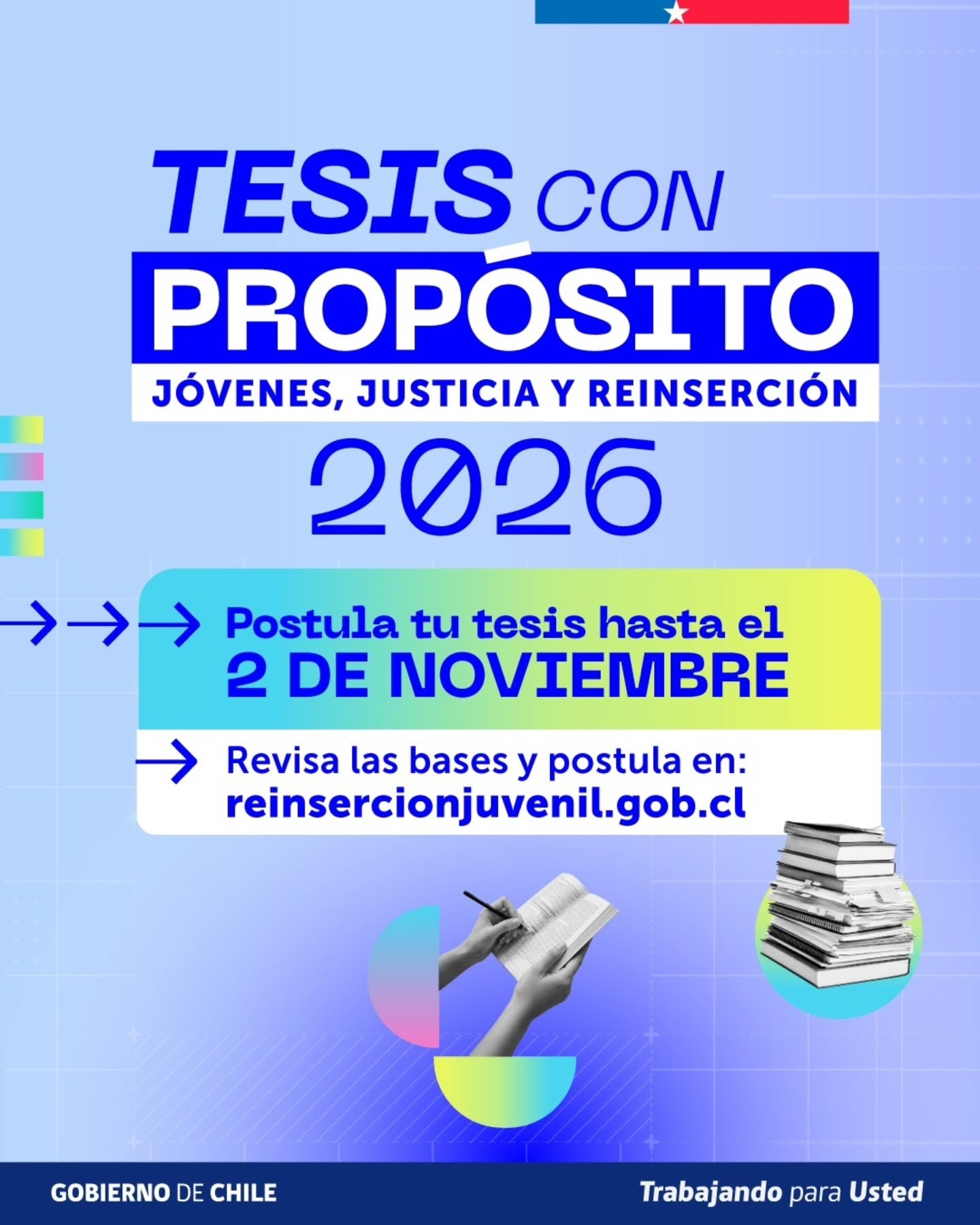 Tesis con prop&oacute;sito: J&oacute;venes, justicia y reinserci&oacute;n 2026